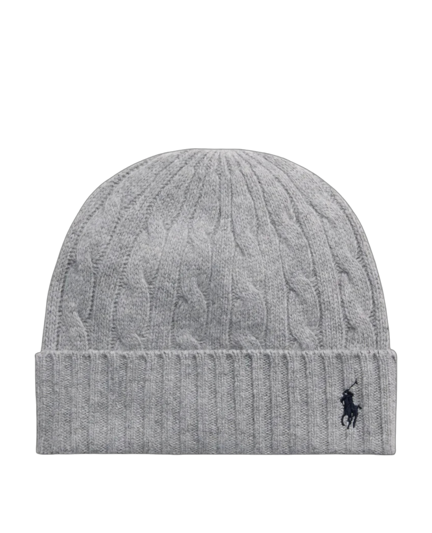 Ralph Lauren - Pletena zimska kapa (Siva)