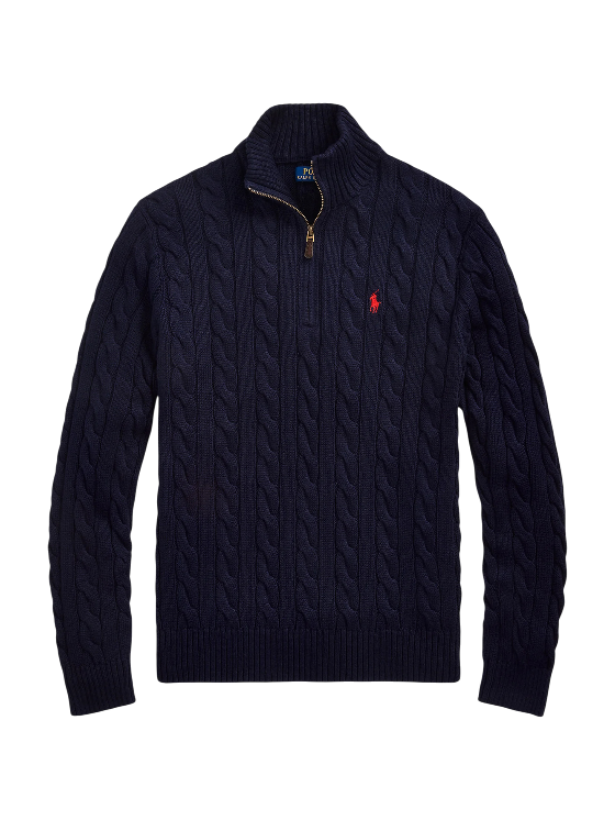 Ralph Lauren - Ženski ZIP džemper (Navy)